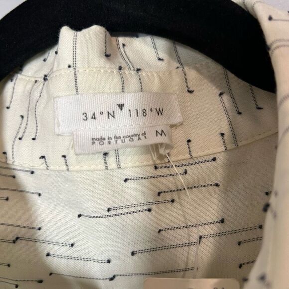 34N 118W Anthropologie Giana Utility Romper cream size M NEW - Picture 7 of 15
